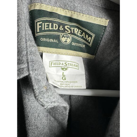 NWT—Vintage Field & Stream Men’s Button Down Coat/Jacket Size Large Heavy Fleece - Picture 4 of 4